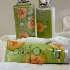 B&BW. CUCUMBER MELON NWT, body cream, body lotion, shower gel